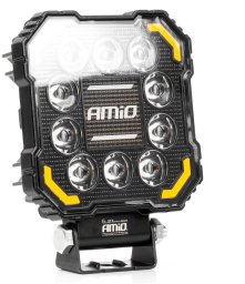 AMiO Lampa robocza led szperacz awl81 48w 3000lm 12v 24v amio-04425