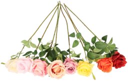 Direct Home and Garden Sztuczna gałązka róża pojedyncza 64 cm