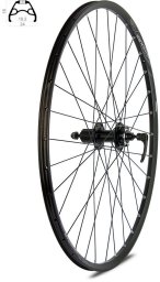 XMX Koło tylne  27,5"  DISC piasta Acera FH-M3050 Center Lock obręcz Rodi Excalibur XC czarna, szprychy czarne Uniwersalny