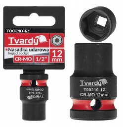 Tvardy Nasadka udarowa 1/2" 6-kąt 12mm CR-MO (10/200)