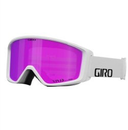 Giro Gogle zimowe GIRO INDEX VIVID 2.0 (Super Large OTG) (Cylindryczne) WHITE WORDMARK (szyba VIVID PINK 00% S2)