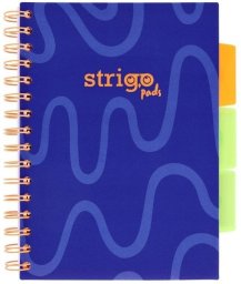 Strigo Kołozeszyt Pads A5/100K linia Neon granatowy