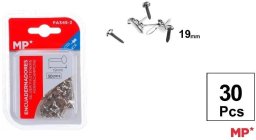 Kacperek Ćwieki ozdobne srebrne 19mm 30szt