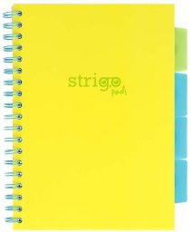 Strigo Kołozeszyt Pads B5/100K linia Neon żółty