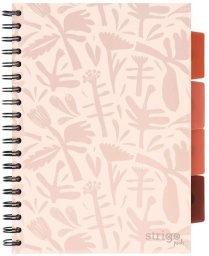 Strigo Kołozeszyt Pads B5/100K kratka Floral beżowy