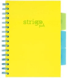Strigo Kołozeszyt Pads A5/100K linia Neon żółty