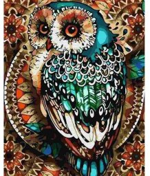 Twoje Hobby Malowanie po numerach - Sowa ornament 40x50cm