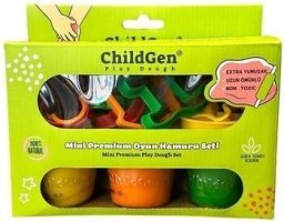 ProGarden Ciastolina naturalna 3 kolory + 8 kształtów