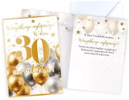 AbCard Kartka Okolicznościowa na 30 Urodziny - Cyfry