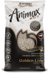 Żwirek dla kota Animax żwirek zbrylający Golden line 3mm 20 L