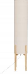 Lampa podłogowa Atmosphera Lampa podłogowa tekstylny klosz RAFA drewniane nogi, Ø 24 x 107 cm
