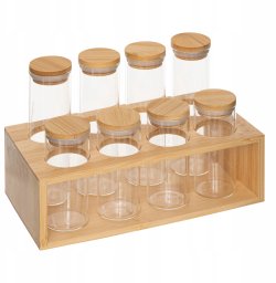 5five Zestaw pojemników na przyprawy EPICE, 4 x 80 ml i 4 x 120 ml