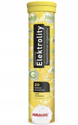 Alkotest WALMARK_Elektrolity suplement diety o smaku Cytrynowym 20 tabletek musujących