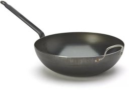 Patelnia De Buyer BLUE CARBON Wok 32 cm / DE BUYER