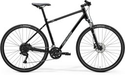 Merida Merida Crossway 100 2025 Rower Crossowy z Hydraulicznymi Hamulcami Shimano i Napędem 2x9 Wybierz rozmiar ramy: XS, Wybierz kolor: GLOSSY BLACK(SILVE