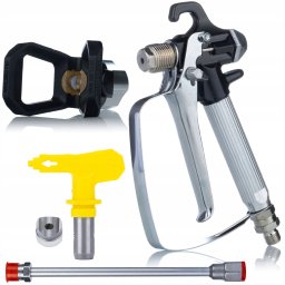 Rosfix AGREGAT MALARSKI PISTOLET DO WNĘTRZ DACHÓW FARB+ FILTR 30 60 100 LANCA 50CM