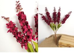 Gigabyte bukiet LEWKONIA wys. 60 cm 5 łodyg, 5 kwiatów FIOLETOWY KMA-2408B