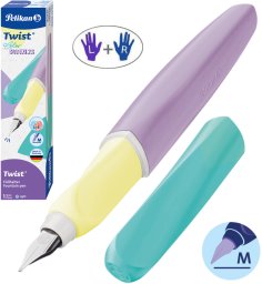 Pelikan Pióro wieczne Twist dla dzieci prawo/lewo pastel Color Blocking PELIKAN