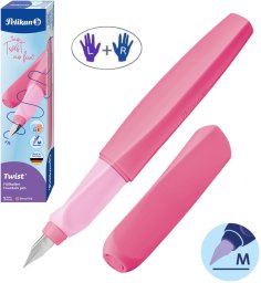 Pelikan Pióro wieczne Twist dla dzieci prawo/lewo różowe Berry Pink PELIKAN