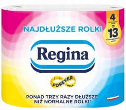 Lumarko Regina Papier toaletowy 4 rolki duże rolki wydajny i bezzapachowy