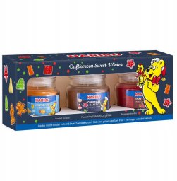 Haribo Świeca zapachowa Sweet Winter zestaw 3 szt.