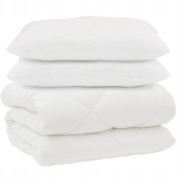 vidaXL Inny z poduszką 3 pcs Biały 240 x 200 cm Mikrofibra Lumarko