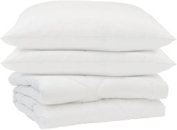 vidaXL Kołdra z poduszką 3 pcs Biały 200 x 200 cm Mikrofibra Lumarko!