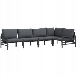 vidaXL Sof na Ogród 5 pcs Antracytowy Stal Lumarko