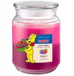 Haribo Świeca zapachowa Happy Berry 510g