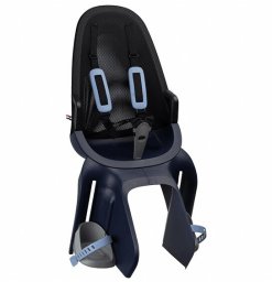 Elibas Fotelik dziecięcy QIBBEL AIR CARRIER denim blue, mocowanie na bagażnik, udźwig 22kg