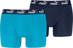 Puma Bokserki męskie Puma Elements Basic 2P niebieskie,granatowe 938753 08 2XL