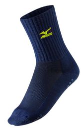 Mizuno Skarpetki Volley Socks Medium Mizuno Navy/Yellow roz. 38-40 (67XUU71584)