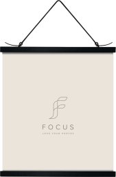 Focus Poster Hanger Magnetic Black 51cm