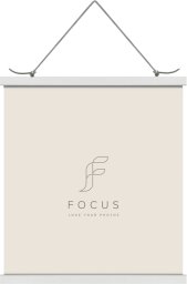 Focus Focus Poster Hanger Magnetic White 31cm