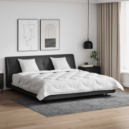 vidaXL vidaXL Duvet z poduszkami z poduszką 3 pcs Biały Mikrofibra