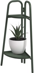Tectake Metalowy kwietnik narożny, 2 poziomy, 70 cm