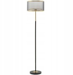 Lampa podłogowa Light Style Living Metalowa lampa podłogowa, czarna, 153 cm