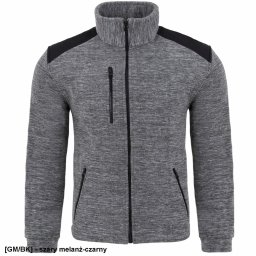 JHK FLRA 340 - bluza polarowa unisex, gruba posiada bardzo dobre właściwości cieplne - niebieski royal-czarny 5XL