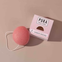 Mohani SISTER YOUNG_Pura Konjac Sponge gąbka do mycia twarzy Konjac Pink