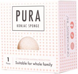 Mohani SISTER YOUNG_Pura Konjac Sponge gąbka do mycia twarzy Konjac White