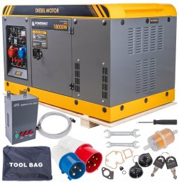 Agregat Powermat Agregat PRĄDOTWÓRCZY Diesel 18kW 230V 400V 12V ATS PM-AGR-18000MD