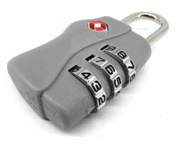 Korbi KŁÓDKA DO BAGAŻU Z SYSTEMEM TSA LOCK SPILBERGEN SZARA