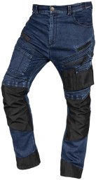 Neo Spodnie robocze DENIM, wzmocnienia Oxford, granatowe, rozmiar L
