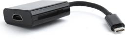 Adapter USB Gembird USB-C - HDMI Czarny  (A-CM-HDMIF-01)