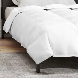 vidaXL Kołdry i Pokrycia Biały 135 x 220 cm Puch Lumarko!
