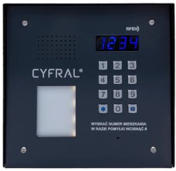 CYFRAL PC-2000R PRO Antracyt CYFRAL Panel rozmówny z czytnikiem RFID