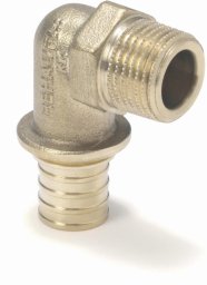 Rehau Kolanko przejściowe z gwintem zewn. 20 - R 3/4 RAUTITAN LX mosiądz