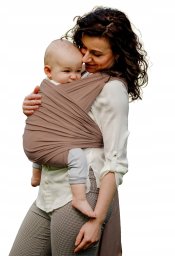 Izmi Pulp CHUSTA DO NOSZENIA DZIECKA MOCHA MOUSSE 500X60CM