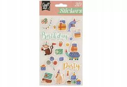 Artist CCG naklejki 3D Birthday CR6003 12121