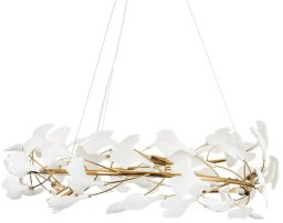 Lampa wisząca Step into Design Wisząca lampa BOTANIKA XY080P-80 Step do jadalni glamour biała złota